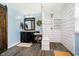 Modern bathroom featuring a glass enclosed shower at 16471 E 196Th St, Noblesville, IN 46060
