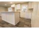 Close up of an open kitchen with white counters and cabinets at 1760 Market St, Martinsville, IN 46151