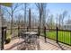 Deck features outdoor dining and views of the backyard at 267 Westbrook Ct, Columbus, IN 47201