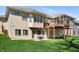 Spacious backyard with a patio area perfect for outdoor entertaining and relaxation at 267 Westbrook Ct, Columbus, IN 47201