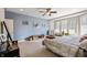Inviting main bedroom featuring bay windows, plush carpet, and neutral paint at 267 Westbrook Ct, Columbus, IN 47201