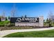 Community entrance sign with professional landscaping and manicured lawn welcoming residents at 2779 Ruffian Dr, Westfield, IN 46074