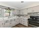 Cozy kitchen featuring updated appliances, patterned backsplash, and natural light at 3607 Windsor Way, Anderson, IN 46011
