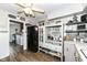 Spacious kitchen featuring black appliances, ample storage, and stylish accents at 3607 Windsor Way, Anderson, IN 46011