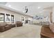 Bright basement featuring a bar, seating area, and plenty of natural light at 4312 S Woodbridge Ln, New Palestine, IN 46163