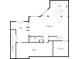 Detailed floor plan showcasing the basement layout with dimensions for rooms and features at 4312 S Woodbridge Ln, New Palestine, IN 46163