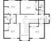 Floor plan showcasing layout of the third floor with dimensions for each of the bedrooms at 4312 S Woodbridge Ln, New Palestine, IN 46163