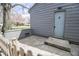 Comfortable back porch with a privacy fence, perfect for relaxing and enjoying the outdoors at 4342 Lasalle St, Indianapolis, IN 46205