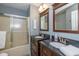 Bathroom featuring double sink vanity and shower/bathtub combination at 6018 Maple Forge Cir, Indianapolis, IN 46254