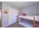 Bedroom featuring bunk beds and closet at 6018 Maple Forge Cir, Indianapolis, IN 46254
