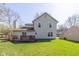 Spacious backyard with a well-maintained deck, great for entertaining at 6018 Maple Forge Cir, Indianapolis, IN 46254