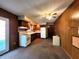 Functional kitchen with ample cabinet space, white appliances, and room for customization at 7132 N Stafford Ln, Martinsville, IN 46151