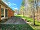 The concrete patio area offers a secluded outdoor space and backyard views at 7132 N Stafford Ln, Martinsville, IN 46151