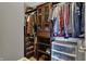 A spacious closet with ample storage, featuring rods and shelving for optimal organization at 8734 Blue Marlin Dr, Indianapolis, IN 46239