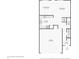 Floor plan featuring a living room, dining room, kitchen, garage, and bathroom at 1012 S Montgomery Rd, Greenwood, IN 46143