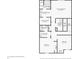 Floor plan featuring bedrooms, bathrooms, laundry room, and closets on the upper level at 1012 S Montgomery Rd, Greenwood, IN 46143