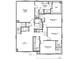 Detailed second floor plan showing bedrooms, bathrooms, laundry room, and a loft area at 1038 Stubble Run, Danville, IN 46122