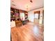 Charming home office boasts custom built-in bookcases, natural light and stylish decor accents at 12166 N Bray Rd, Mooresville, IN 46158