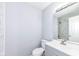 Bathroom featuring gray walls, tile, and vanity at 1254 E 400 N, Greenfield, IN 46140