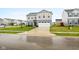 Two-story home with gray siding, a two-car garage, and a freshly cut lawn at 13820 N Cardonia Dr, Camby, IN 46113