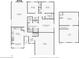 Detailed floor plan showcasing the layout of the house, including room dimensions at 13847 Wabash Dr, Fishers, IN 46038
