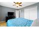 The bedroom features a large bed, ceiling fan, and storage cabinet at 1517 Citation N Cir, Lebanon, IN 46052