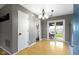 The dining area offers a sliding door to the backyard, along with a charming light fixture at 1517 Citation N Cir, Lebanon, IN 46052