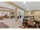 Open basement layout with dining area, pool table, and cozy seating area at 16422 Brigham Ln, Westfield, IN 46074