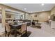 Finished basement featuring a dining area, pool table, and comfortable seating at 16422 Brigham Ln, Westfield, IN 46074