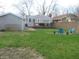 Scenic view of backyard with wooden fence, patio, and lush green lawn, creating a private oasis at 2012 N Janney Ave, Muncie, IN 47304