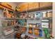 Walk-in pantry with shelving and baskets to maximize kitchen storage and keep you organized at 2208 Dudley Ave, Westfield, IN 46074