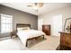 Comfortable bedroom with a large window, stylish furniture, and a neutral color scheme, perfect for relaxation at 2316 N Pennsylvania St # 1, Indianapolis, IN 46205