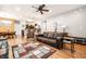 Bright and open living space leading into the dining and kitchen area at 2316 N Pennsylvania St # 1, Indianapolis, IN 46205