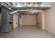 Unfinished basement with heater and water tank at 3140 Bonham Dr, Indianapolis, IN 46222