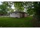 Exterior view of home with manicured lawn and stone accents around the base at 3140 Bonham Dr, Indianapolis, IN 46222