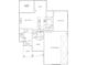First floor layout featuring kitchen, dining, and mud room area; plus 3 car garage and more at 3228 S Overlook Pass, New Palestine, IN 46163