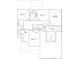Upstairs floorplan featuring four bedrooms, laundry and Primary bath at 3228 S Overlook Pass, New Palestine, IN 46163