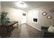 Sitting room with carpet, and neutral walls, plus a desk space by the door at 3233 N Tacoma Ave, Indianapolis, IN 46218
