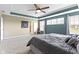 Bright and spacious main bedroom with large windows and trey ceiling at 419 Dovetree Dr, Danville, IN 46122
