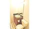 Bathroom featuring vanity with dark countertop and tile flooring at 4959 Clarkson Dr, Indianapolis, IN 46254