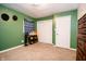 Bedroom features carpet and closet at 504 W Dwain, Shelbyville, IN 46176