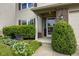 Close-up view of the front door and well-maintained landscaping, showcasing the home's welcoming entrance at 518 Carthage Cir, Westfield, IN 46074