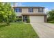 Charming two-story home with well-manicured lawn and inviting curb appeal showcasing the welcoming facade at 518 Carthage Cir, Westfield, IN 46074