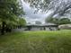 Spacious backyard featuring a well-maintained lawn, ideal for outdoor activities and relaxation at 605 Queenswood Dr, Indianapolis, IN 46217