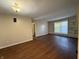 Living room with built-in shelving, offering a customizable space for relaxation and entertainment at 605 Queenswood Dr, Indianapolis, IN 46217