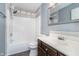 Clean, bright bathroom with modern fixtures and shower-tub combination at 7115 N Lyndhurst Xing, McCordsville, IN 46055