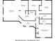 Floor plan of the main house, featuring a living room, dining area, kitchen, bedrooms, and bathrooms at 7145 Lafayette Rd, Indianapolis, IN 46278