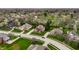 Aerial view of a well-maintained neighborhood with lush greenery and mature trees at 7326 Elm Ridge Dr, Indianapolis, IN 46236