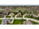 Aerial view of a quiet neighborhood with lush greenery and well-kept homes at 7326 Elm Ridge Dr, Indianapolis, IN 46236