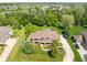 Birds-eye view of the home in a tree-lined neighborhood at 13225 Gatman Ct, Carmel, IN 46032